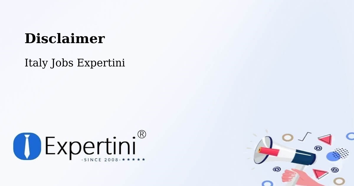 Disclaimer – Casarea - Italy Jobs Expertini
